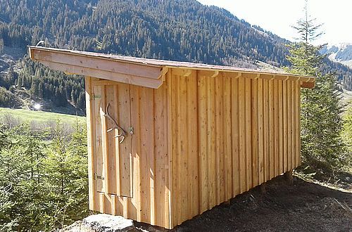 The ZillerSeasons new wild game observation hut in the Wildgerlos Valley